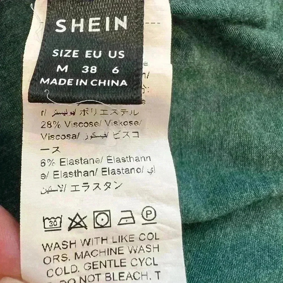 SHEIN Medium Green Top with button details - Picture 4 of 6